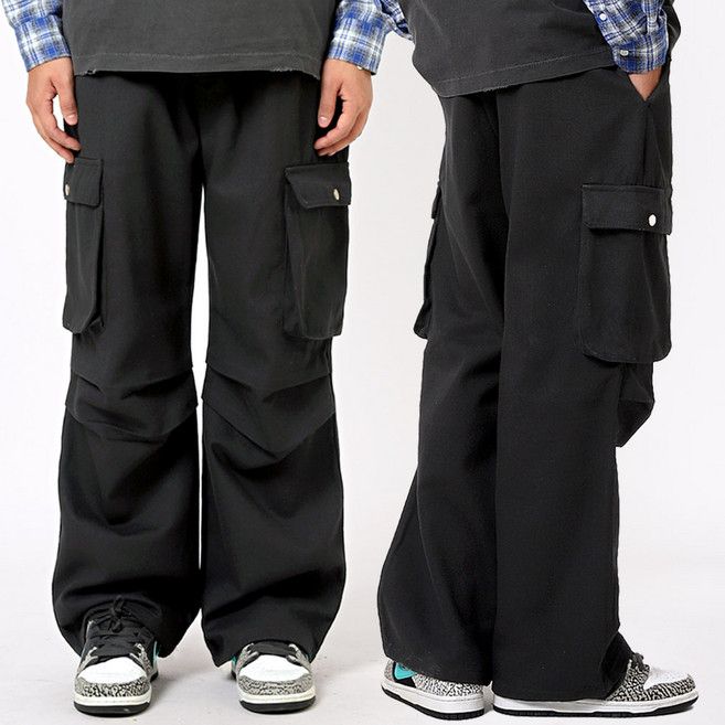 비브레이커스 남자 카고 바지 와이드 파라슈트 팬츠