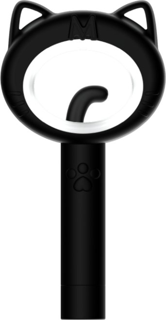 미야오 공식 응원봉 MEOVV OFFICIAL LIGHT STICK / 미개봉/새상품/ 포토카드 포함, 블랙, 미개봉 새상품 포토카드 포함