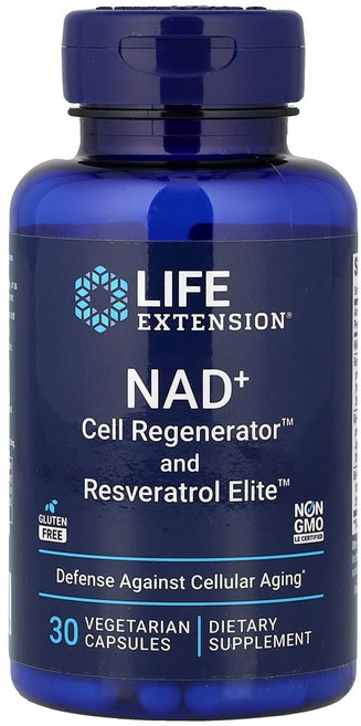 라이프익스텐션 NAD+ 니코틴아미드리보사이드 레스베라트롤 베지 캡슐 30정, 1개, LEX23483