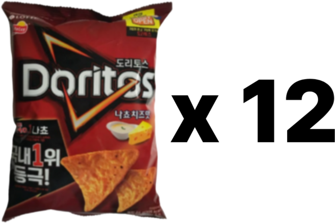 도리토스 나쵸치즈맛, 84g, 12개