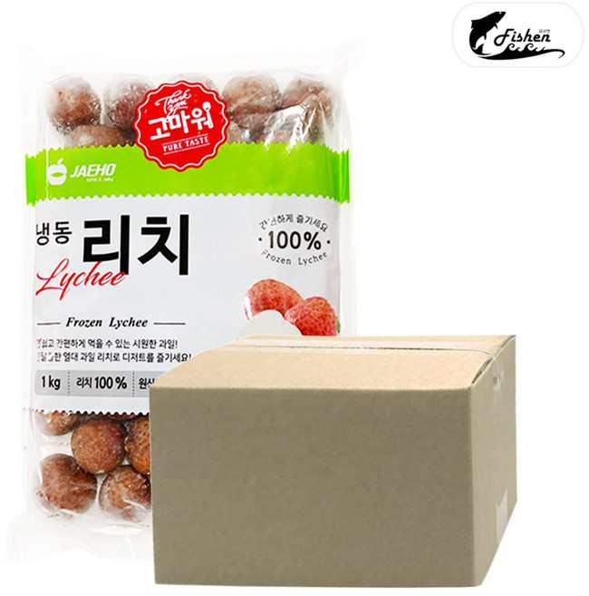 피쉬앤 냉동 리치 신선한 열대과일, 1개, 1kg