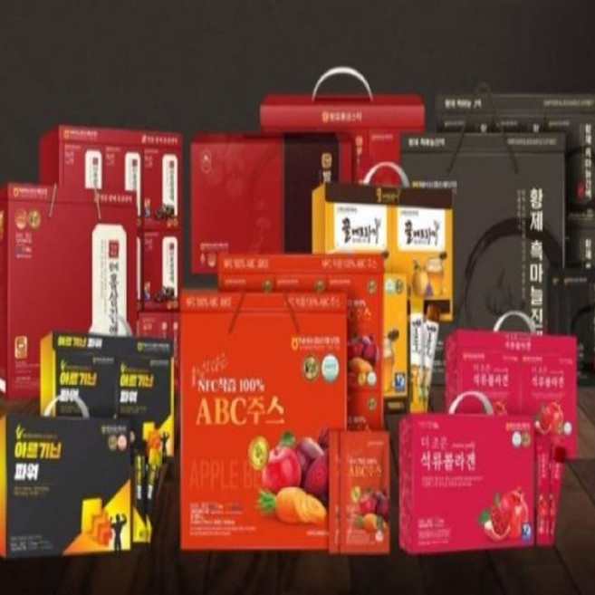 흑마늘진액 건강 착즙 모음 홍삼 석류 콜라겐 설날 추석 명절 선물 프리미엄 스틱 고형분, 황제홍삼진액60포, 1개, 2.1L