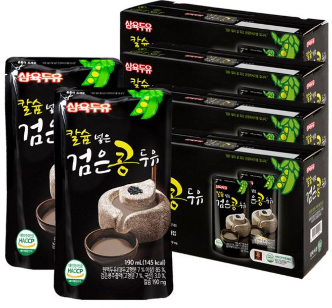 [삼육두유] 검은콩 파우치, 190ml, 80개