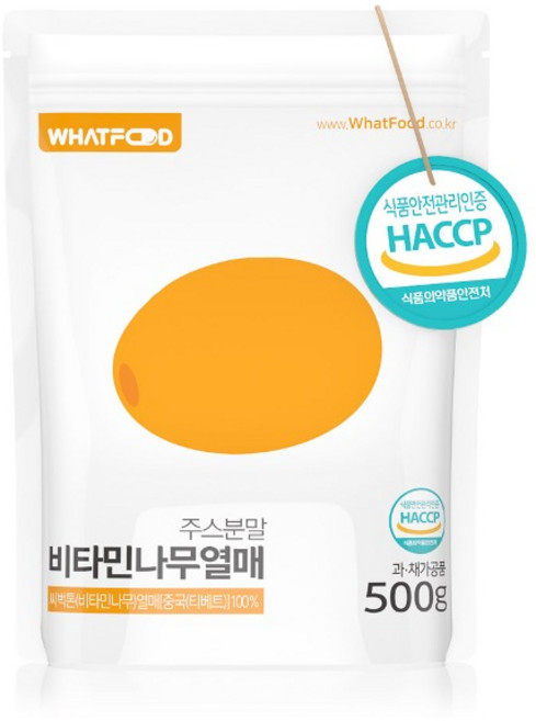 왓푸드 비타민나무열매 주스 분말 500g (티베트/중국) - 20:1, 1개