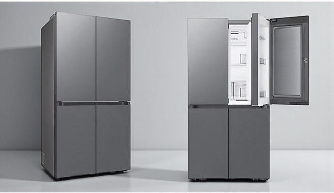 [환급가전] 삼성전자 비스포크 냉장고 1등급 4도어 902L 푸드쇼케이스 RM70F90M1DD 다크메탈, RM70F90M1DD (902L AI 냉장고)