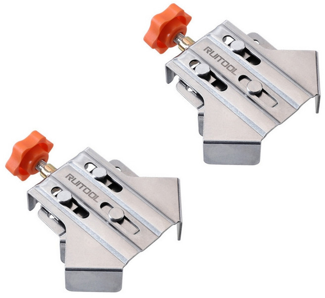 직각 클램프 목공 용접 액자 앵글 90도 고정 바이스, 2개