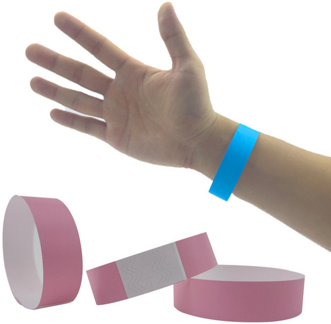 입장팔찌 입장권 팔찌 종이 띠지 손목 손목띠 콘서트 클럽 페스티벌 행사 밴드 티켓 타이벡 종이 공연 행사, 블루, 1개