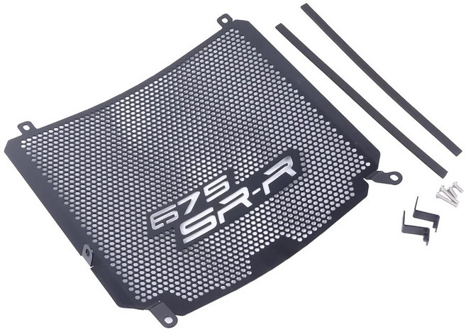 오토바이 액세서리 라디에이터 그릴 가드 보호 커버, 01 검정색