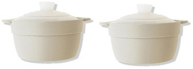 실리샵 국산 플래티넘 실리콘 계란찜용기 전자레인지용기 500ml, 찜용기(라인형) 라이트그레이, 2개