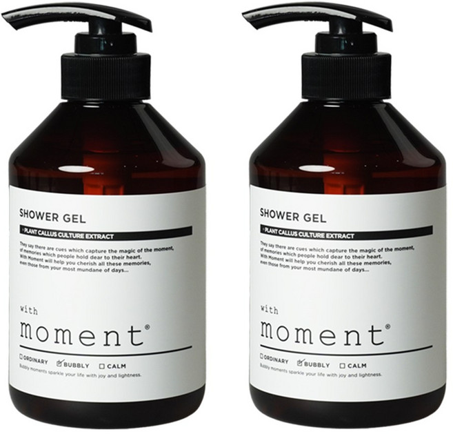 위드모먼트 샤워젤, 500ml, 2개
