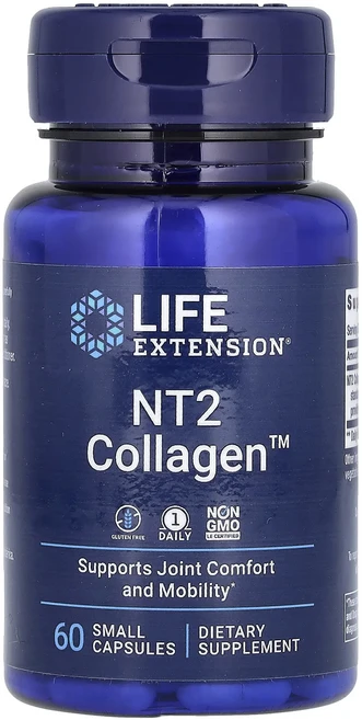 몸관리하세요 겨울입니다 Life Extension NT2 Collagen 소형 캡슐 60정(캡슐 1정당 40mg) 특별관리진행, LifeExtensionNT2Collagen소형캡슐60, 1개 - 쿠팡