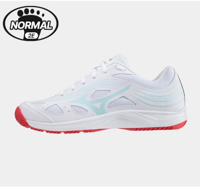 미즈노 사이클론 스피드3 화이트민트 탁구화 체대입시화 배드민턴화 스쿼시화 인도어화 (V1GA218010)