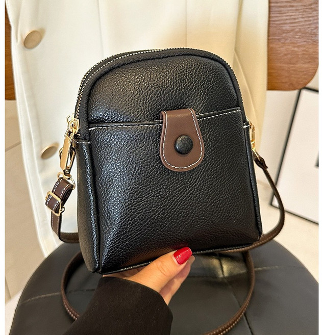 제리앙 여성 소가죽가방 핸드폰가방 미니 소형 세로 크로스백 데일리