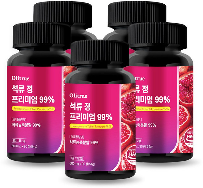 올리트루 석류 정 프리미엄 99%, 5개, 90정