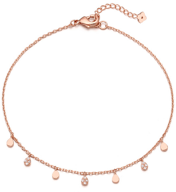 레베르 데일리 여성발찌 선물추천 14k Gold Plated 브라스 발찌