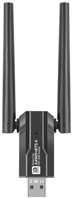 AX3000 藍芽5.4 無線網卡 雙頻USB接收器, 1個, 2IN1-wifi6網卡