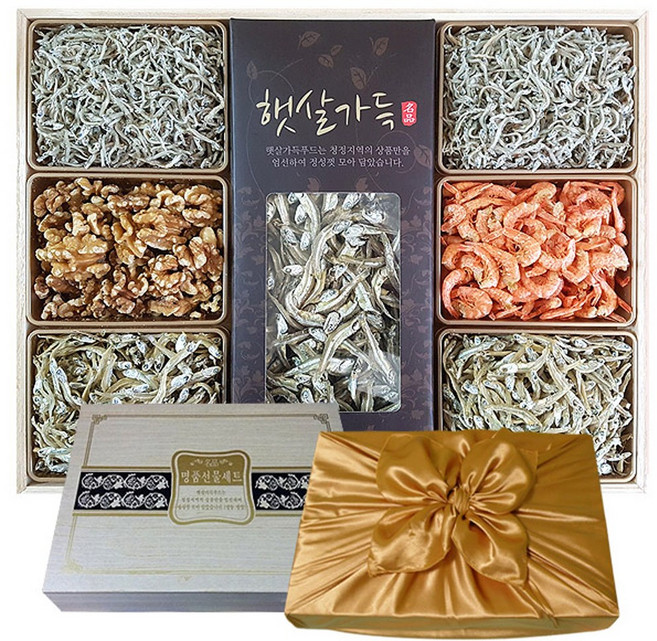 7위 - 오동나무포장 멸치견과7종세트 멸치선물세트, 햇살1호, 1개
