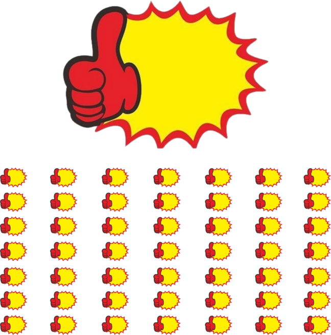 리빙사인 POP 행사 쇼카드 15cm X 11cm, 50개, 왕따봉