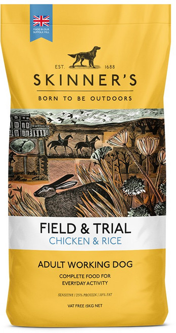 [공식수입사 정품] 스키너즈 필드 & 트라이얼 치킨 앤 라이스 15kg (완포장) 유통기한 26.07.24, 닭, 1개