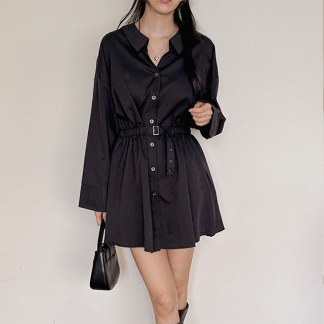 D92-2 비오브 빅사이즈 루즈핏 봄가을 원피스 44-120