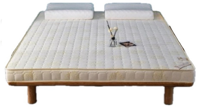 4D回彈記憶五層床墊 10cm厚 舒適柔軟 吸濕透氣 雙面可用 人體工學 高彈抗壓, 床墊雙人米色, 10cm