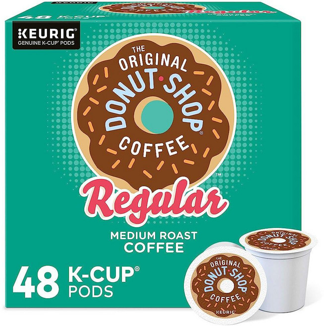 The Original Donut Shop 레귤러 1인분 The Original Donut Shop 레귤러 1인분 Keurig K-Cup 포드 미디엄 로스트 커피 포드 3, 355g, 1개, 32개입
