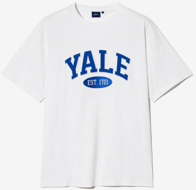 예일 YALE 투톤아치 반팔티셔츠 로얄 블루