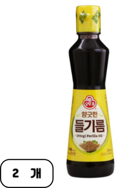 오뚜기 향긋한 들기름, 2개, 320ml