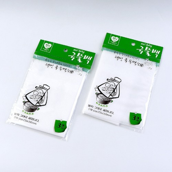 하니 웰빙 국물백 대형 멸치 국물팩 다시팩 차, 대(L), 3개입, 2개