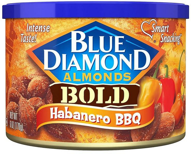 Blue Diamond Almonds Bold 와사비 & 간장 170g(6온스), 1개