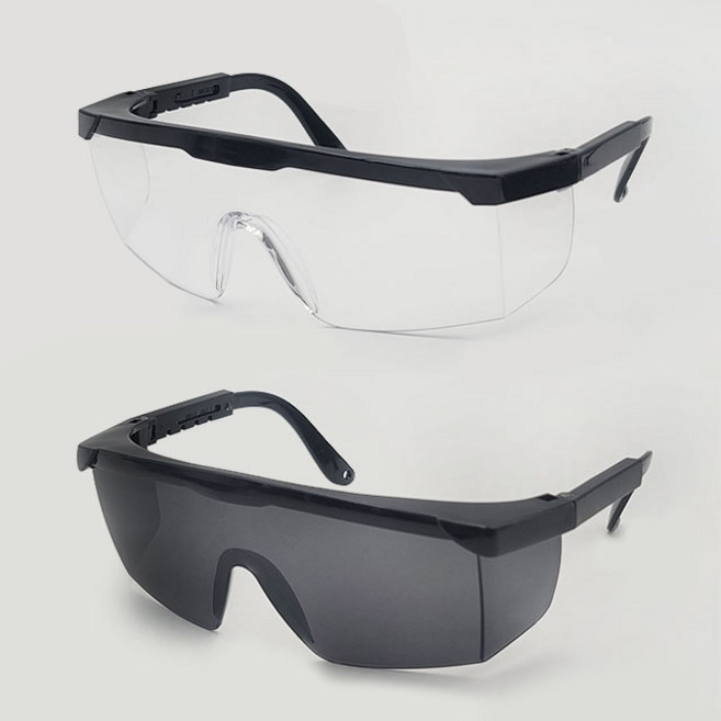 길이조절 가능 보안경 산업 용접 안면 보호 안경 안전 고글, 1개