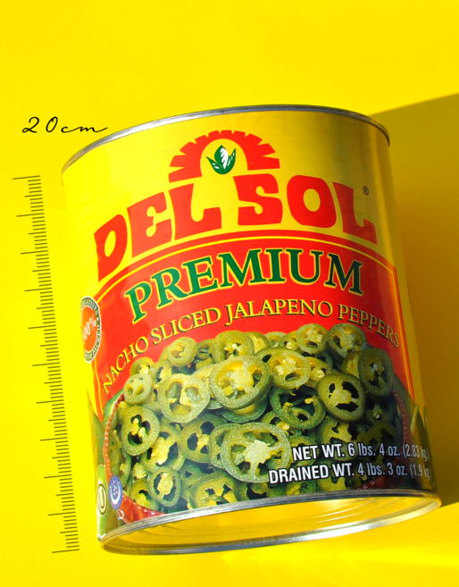 델솔 나쵸 슬라이스 할라피노 페퍼스 통조림, 2.892kg, 1개