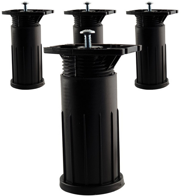 싱크 발 조절 씽크대 다리 피스 볼트 형, 4개, 싱크조절발(120-200mm)