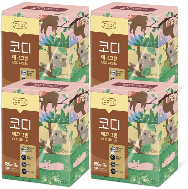 코디 에코그린 180매 X 3개입 4개