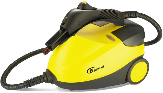 EMMAS防疫殺菌大作戰蒸氣拖把 原廠公司貨 清潔油汙 多功能蒸氣熨斗清潔機, 黃色, CB-60