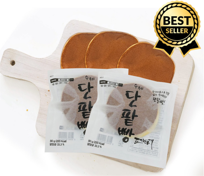 수제 단팥빵 도라야끼 80g x 10개입 간식 도라에몽 도라미 베이커리, 1개