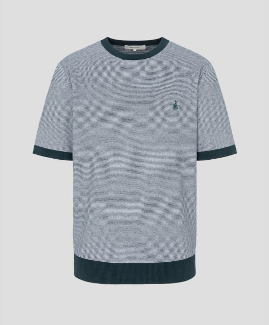 빈폴 BEANPOLE MEN 투톤 텍스쳐 라운드 니트 그린 BC6351C31M 189610