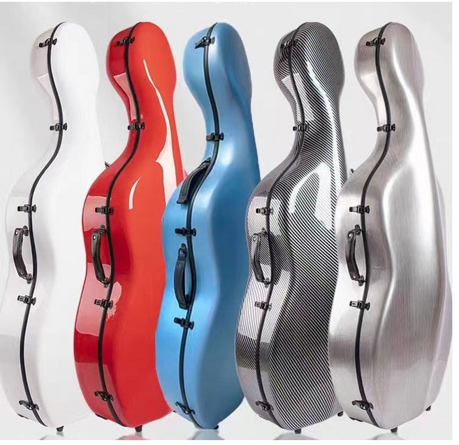 첼로 하드케이스 CC410 튼튼한 악기 보관 가방 실재고 있음, 다크그레이, 1개