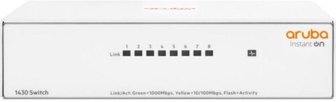 HPE Networking 인스탄트온 R8R45A 기가비트 스위칭허브 8포트 비관리형 1430 8G, 1개