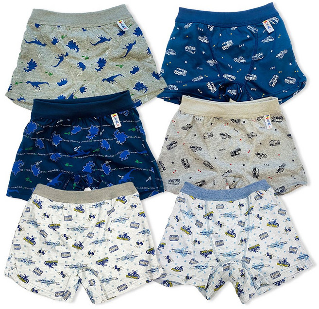 一王美 男童平口褲 卡通圖案 幼稚園男童內褲