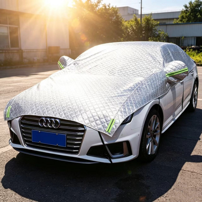 두꺼운 자동차 바디커버 사계절 성에방지 보온보냉 햇빛가리개 열차단 자외선차단 차량가림막 방지 카 덮개, 1개