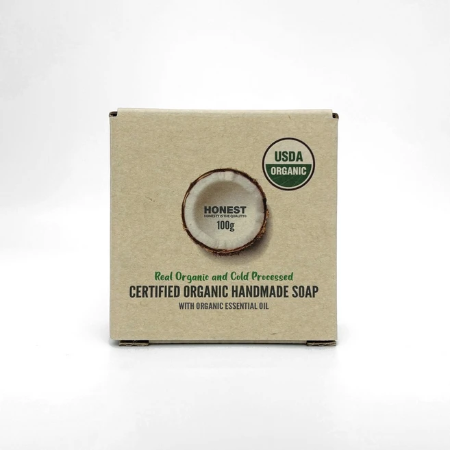 어니스트 100% USDA 유기농 코코넛 올리브오일 수제 천연비누 유향, 100g, 1개입 - 쿠팡