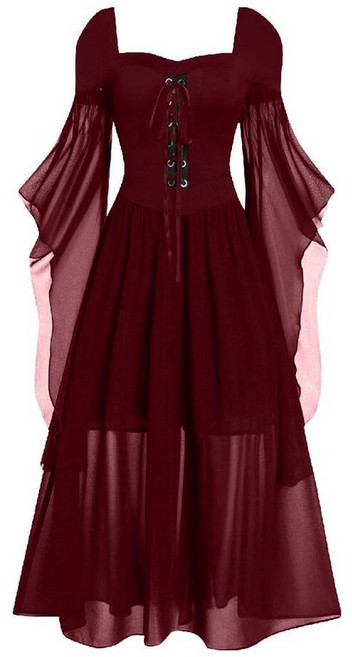 티류으스 여성 중세드레스 코스튬 코스프레 의상 공주풍 연극 무대의상 축제분장 빈티지 ZA