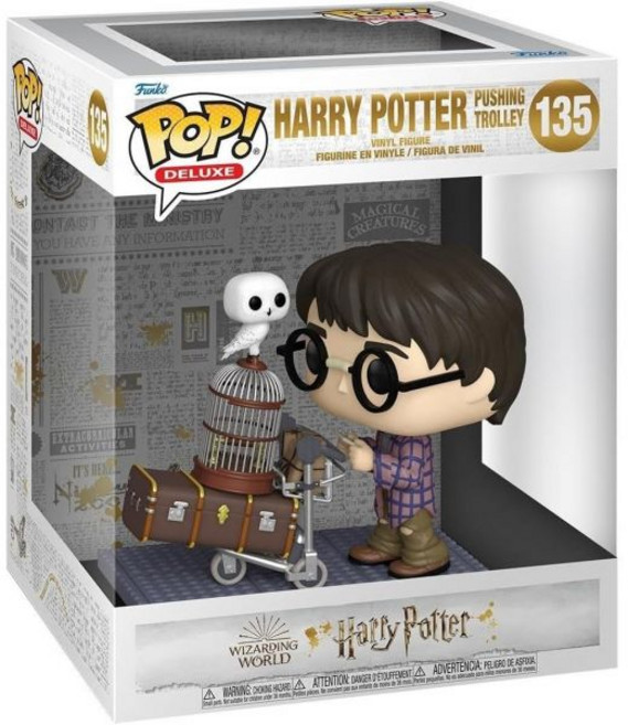 펀코팝 디럭스 해리 포터 20주년 기념 해리 트롤리 밀기 피규어, Funko