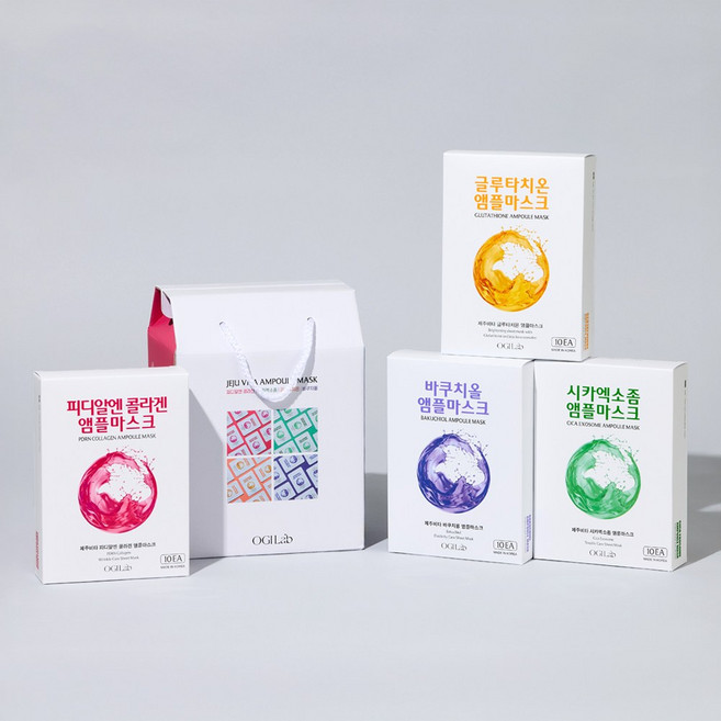 오지랩 앰플 마스크 4종 set 28ml 40매, 1개, 40개입