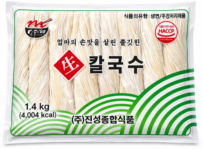 면다해 생 칼국수 (냉장) 1.4kg, 1개
