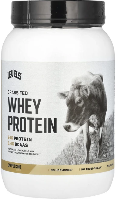 Levels 목초 사육 유청 단백질 분말 카푸치노 907g(2lb), Levels목초사육유청단백질분말카푸치노907g2lb - 쿠팡