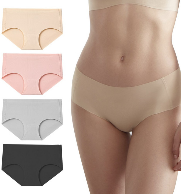 진우 여성 심리스 노라인 무봉제 햄라인 팬티 3개 세트