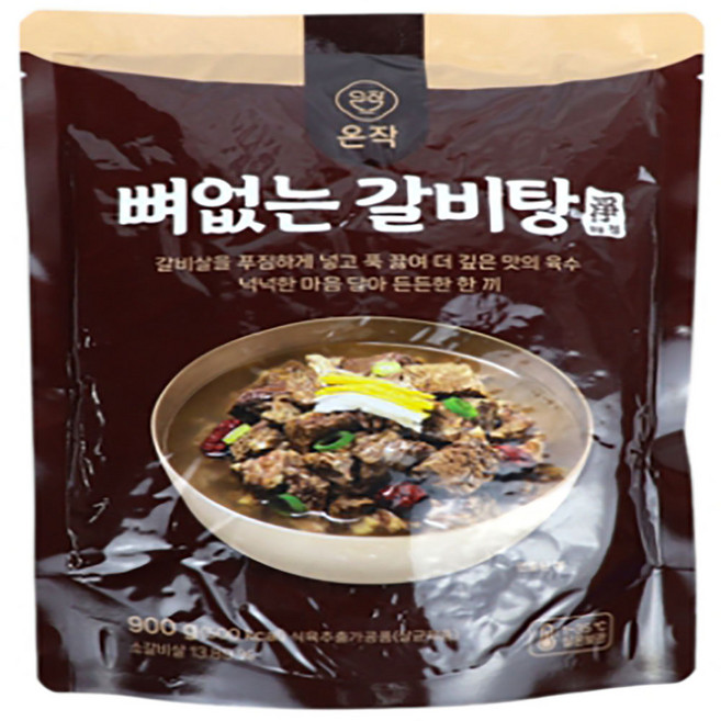 [온작]뼈없는 갈비탕, 900g, 4개