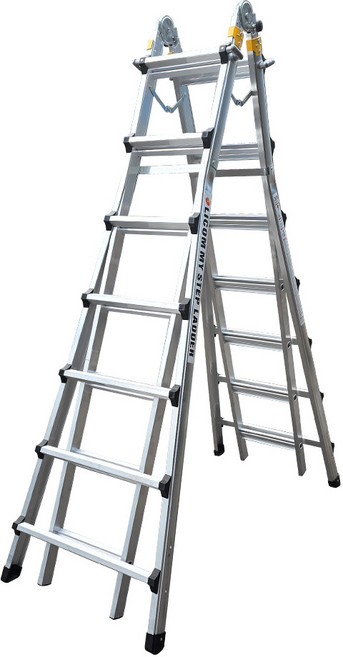 라이콤 LS사다리 7단 (H형 불가) LS사다리 7단 + 안전지지대 (1세트) (은색힌지) 2종, 01_LS사다리 7단, 1개